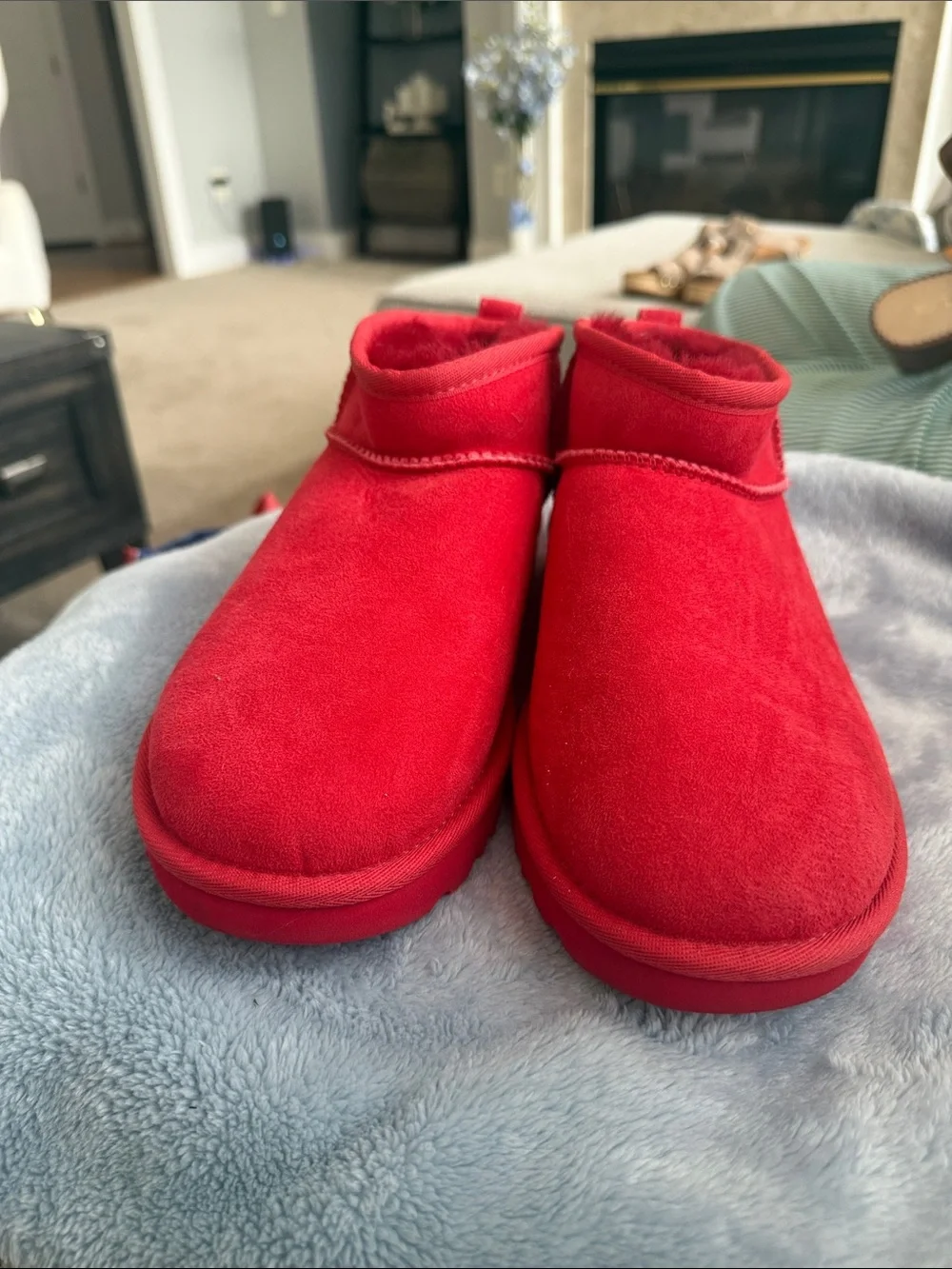UGG Kids Cozy Red Mini Boots